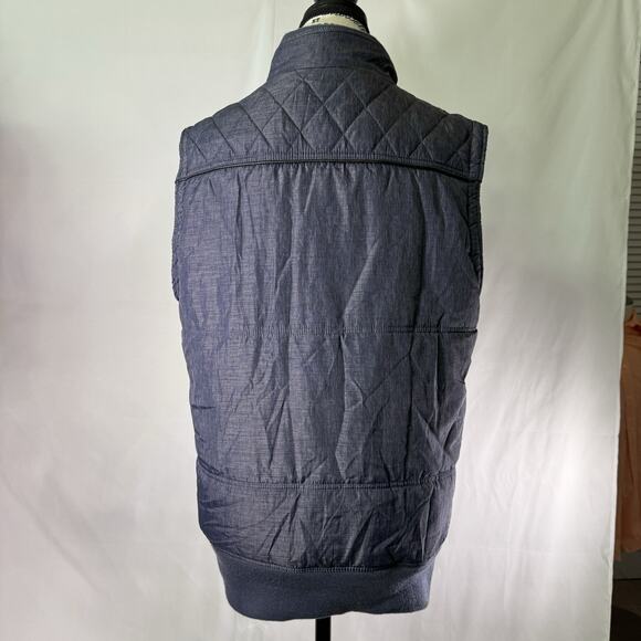 Womens‎ Saks Fifth Avenue Vest Insulated Puffer Jacket Gray Med - Picture 3 of 6